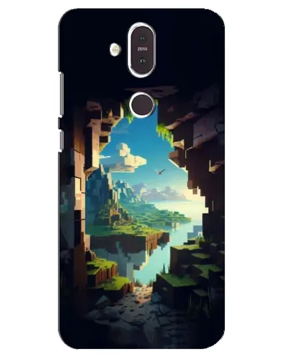Чехол для Nokia 8.1 (2018) с картинкой «Вид из пещеры»