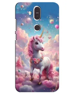 Чехол для Nokia 8.1 (2018) с картинкой «Единорог среди облаков» Чехол для Nokia 8.1 (2018) с картинкой «Единорог среди облаков»
