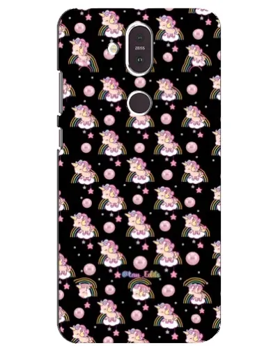Чехол для Nokia 8.1 (2018) с картинкой «Magic Unicorn паттерн»