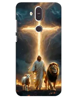 Чехол для Nokia 8.1 (2018) с картинкой «Лев Иуды и Свет» Чехол для Nokia 8.1 (2018) с картинкой «Лев Иуды и Свет»
