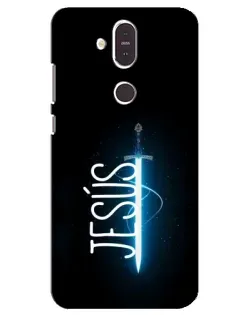Чехол для Nokia 8.1 (2018) с картинкой «Меч Духа Jesus»