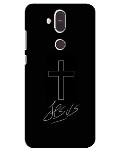 Чехол для Nokia 8.1 (2018) с картинкой «Графический крест Jesus» Чехол для Nokia 8.1 (2018) с картинкой «Графический крест Jesus»