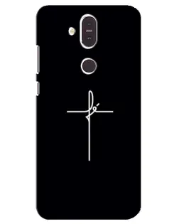 Чехол для Nokia 8.1 (2018) с картинкой «Тонкий крест»
