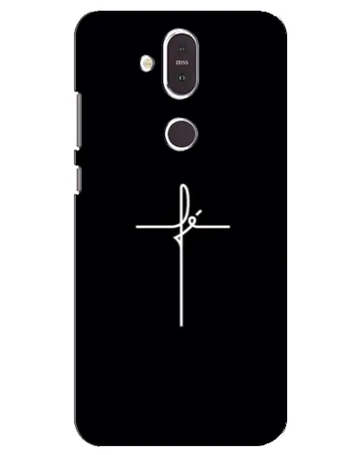 Чехол для Nokia 8.1 (2018) с картинкой «Тонкий крест» Чехол для Nokia 8.1 (2018) с картинкой «Тонкий крест»