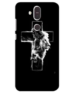 Чехол для Nokia 8.1 (2018) с картинкой «Сияющий крест Jesus»