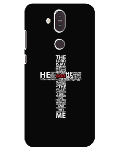 Чехол для Nokia 8.1 (2018) с картинкой «Текстовый крест» Чехол для Nokia 8.1 (2018) с картинкой «Текстовый крест»