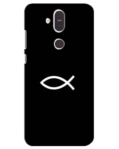 Чехол для Nokia 8.1 (2018) с картинкой «Символ рыбы Jesus» Чехол для Nokia 8.1 (2018) с картинкой «Символ рыбы Jesus»