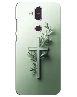 Чехол для Nokia 8.1 (2018) с картинкой «Оливковая ветвь»