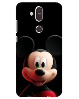 Чехол для Nokia 8.1 (2018) с картинкой «Улыбающийся Микки Маус»