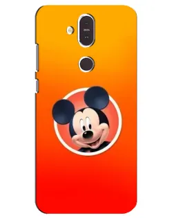 Чехол для Nokia 8.1 (2018) с картинкой «Mickey в круге»