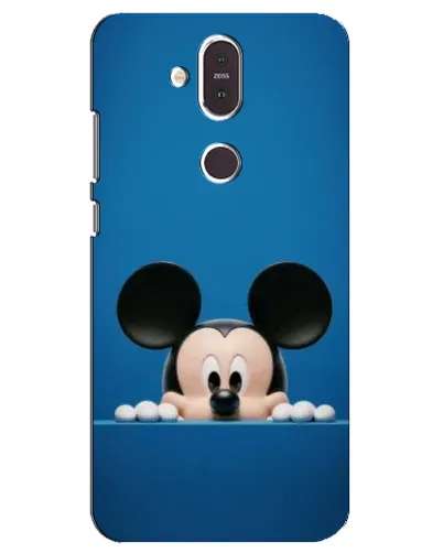 Чехол для Nokia 8.1 (2018) с картинкой «Микки выглядывает» Чехол для Nokia 8.1 (2018) с картинкой «Микки выглядывает»