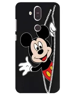 Чехол для Nokia 8.1 (2018) с картинкой «Микки раздвигает стены»