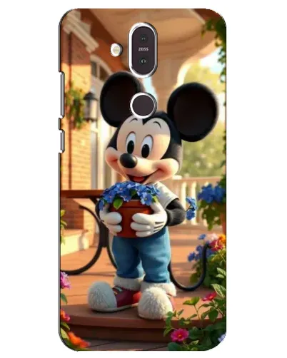 Чехол для Nokia 8.1 (2018) с картинкой «Микки садовод» Чехол для Nokia 8.1 (2018) с картинкой «Микки садовод»