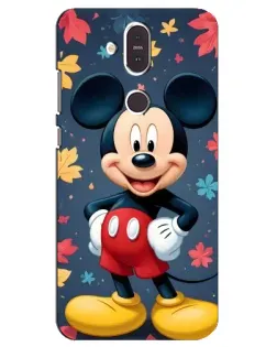 Чехол для Nokia 8.1 (2018) с картинкой «Осенний Mickey Mouse»