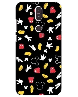 Чехол для Nokia 8.1 (2018) с картинкой «Графический принт лапок»