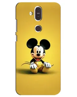 Чехол для Nokia 8.1 (2018) с картинкой «Микки на желтом»