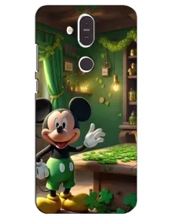 Чехол для Nokia 8.1 (2018) с картинкой «Микки в мастерской»