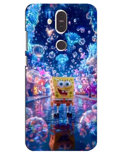 Чехол для Nokia 8.1 (2018) с картинкой «Неоновый океан»