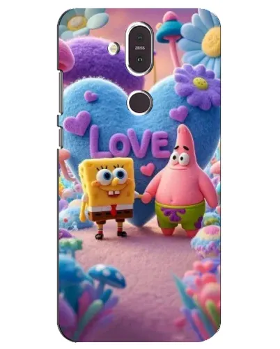 Чехол для Nokia 8.1 (2018) с картинкой «Губка Боб Патрик»