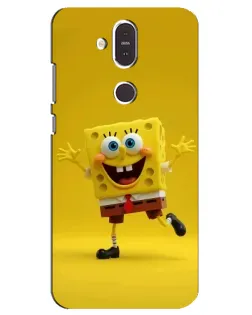 Чехол для Nokia 8.1 (2018) с картинкой «Позитивный Губка Боб»