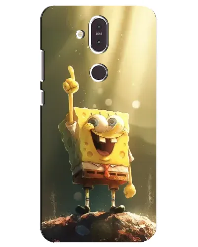 Чехол для Nokia 8.1 (2018) с картинкой «Сияющий Спанч Боб»