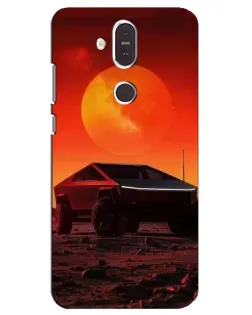 Чехол для Nokia 8.1 (2018) с картинкой «Cybertruck на Марсе» Чехол для Nokia 8.1 (2018) с картинкой «Cybertruck на Марсе»