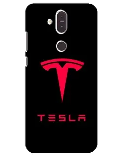 Чохол для Nokia 8.1 (2018) з картинкою «Tesla Red Logo» Чохол для Nokia 8.1 (2018) з картинкою «Tesla Red Logo»