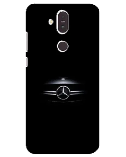 Чехол для Nokia 8.1 (2018) с картинкой «Mercedes — абстрактные линии»