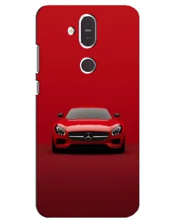 Чехол для Nokia 8.1 (2018) с картинкой «Красный Mercedes AMG»