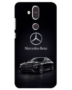 Чехол для Nokia 8.1 (2018) с картинкой «Mercedes — решетка радиатора»