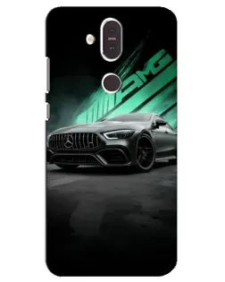 Чехол для Nokia 8.1 (2018) с картинкой «Темный Mercedes AMG»