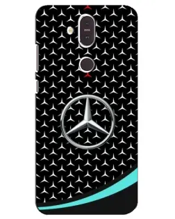 Чехол для Nokia 8.1 (2018) с картинкой «Mercedes — бирюзовый акцент»
