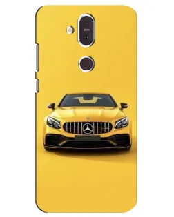 Чехол для Nokia 8.1 (2018) с картинкой «Желтый Mercedes GT»