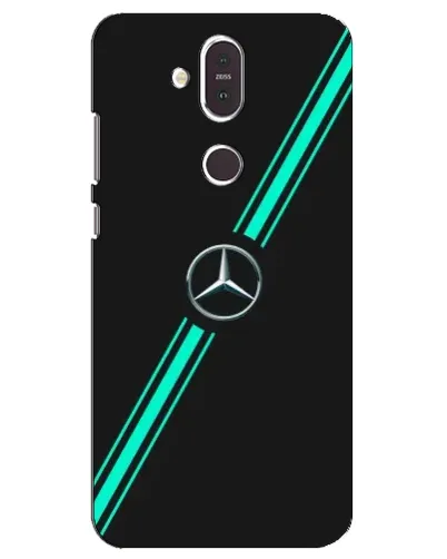 Чехол для Nokia 8.1 (2018) с картинкой «Спортивные линии Mercedes» Чехол для Nokia 8.1 (2018) с картинкой «Спортивные линии Mercedes»
