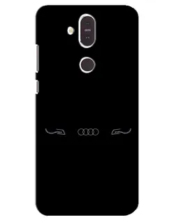 Чехол для Nokia 8.1 (2018) с картинкой «Audi — световой подпись» Чехол для Nokia 8.1 (2018) с картинкой «Audi — световой подпись»