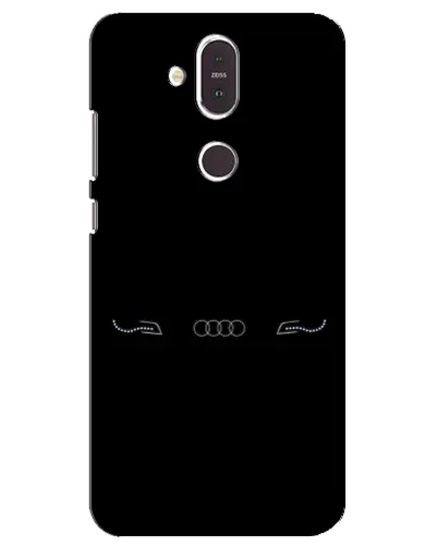 Чехол для Nokia 8.1 (2018) с картинкой «Audi — световой подпись»