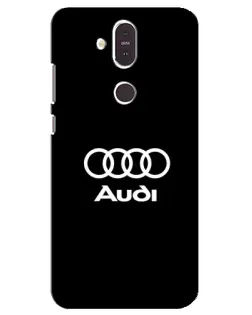 Чехол для Nokia 8.1 (2018) с картинкой «Классическое лого Audi» Чехол для Nokia 8.1 (2018) с картинкой «Классическое лого Audi»