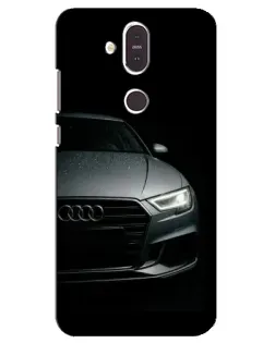 Чехол для Nokia 8.1 (2018) с картинкой «Audi — детализация кузова» Чехол для Nokia 8.1 (2018) с картинкой «Audi — детализация кузова»