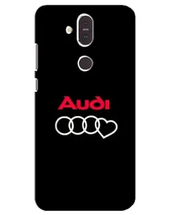 Чехол для Nokia 8.1 (2018) с картинкой «Логотип Audi Heart» Чехол для Nokia 8.1 (2018) с картинкой «Логотип Audi Heart»