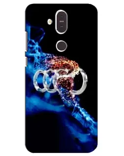 Чехол для Nokia 8.1 (2018) с картинкой «Энергия лого Audi»