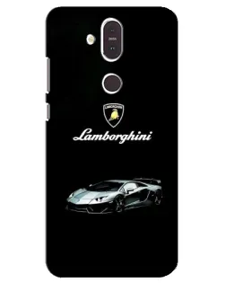 Чехол для Nokia 8.1 (2018) с картинкой «Логотип Lamborghini классика» Чехол для Nokia 8.1 (2018) с картинкой «Логотип Lamborghini классика»