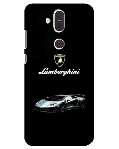 Чехол для Nokia 8.1 (2018) с картинкой «Логотип Lamborghini классика»