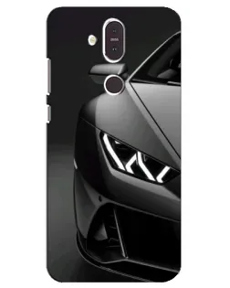 Чехол для Nokia 8.1 (2018) с картинкой «Lamborghini фары детализация» Чехол для Nokia 8.1 (2018) с картинкой «Lamborghini фары детализация»