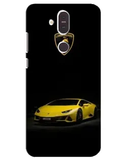 Чехол для Nokia 8.1 (2018) с картинкой «Lamborghini желтый акцент» Чехол для Nokia 8.1 (2018) с картинкой «Lamborghini желтый акцент»