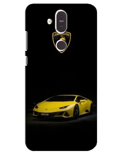Чехол для Nokia 8.1 (2018) с картинкой «Lamborghini желтый акцент»