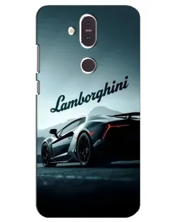 Чехол для Nokia 8.1 (2018) с картинкой «Классическая надпись Lamborghini» Чехол для Nokia 8.1 (2018) с картинкой «Классическая надпись Lamborghini»