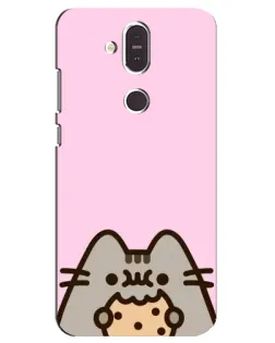 Чехол для Nokia 8.1 (2018) с картинкой «Pusheen и печенье» Чехол для Nokia 8.1 (2018) с картинкой «Pusheen и печенье»