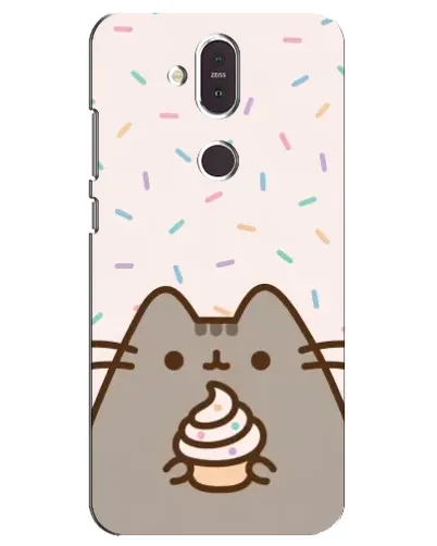 Чехол для Nokia 8.1 (2018) с картинкой «Пушин с кексом»