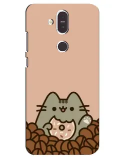 Чехол для Nokia 8.1 (2018) с картинкой «Кофейный Пушин» Чехол для Nokia 8.1 (2018) с картинкой «Кофейный Пушин»