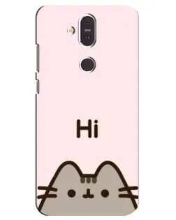 Чехол для Nokia 8.1 (2018) с картинкой «Пушин говорит Hi» Чехол для Nokia 8.1 (2018) с картинкой «Пушин говорит Hi»